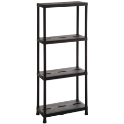 Toomax Black 4 Shelf Shelving Rack