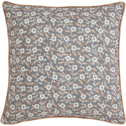 Helena Springfield Graphite and Copper Folk Ditsy Cushion 45 x 45cm