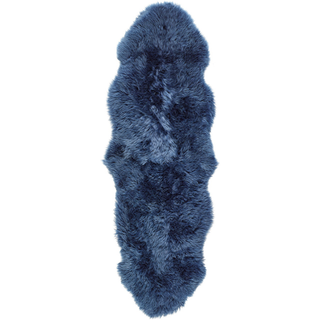 Origins Navy Genuine Sheepskin Rug 70 x 175cm - image 1