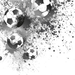 Origin Murals Football Splash Grey Wall Mural - thumbnail 2