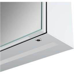 Bathstore Pearl Single Door LED Mirror Bathroom Cabinet - thumbnail 3