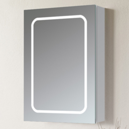 Bathstore Pearl Single Door LED Mirror Bathroom Cabinet - thumbnail 1