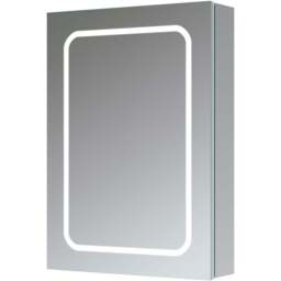 Bathstore Pearl Single Door LED Mirror Bathroom Cabinet - thumbnail 2