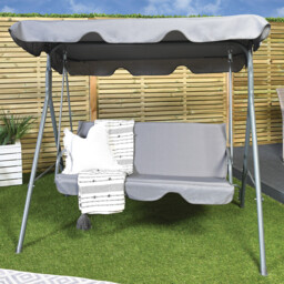 Outdoor Essentials Alicante 2 Seater Grey Swing Chair