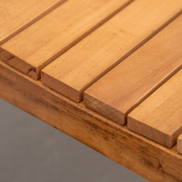Outsunny 2 Seater Natural Wooden Loveseat Bench - thumbnail 4
