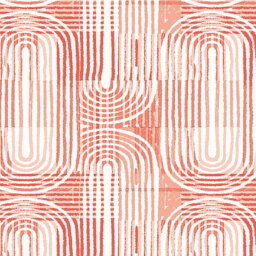 Origin Murals Curved Line Texture Orange Wall Mural - thumbnail 2