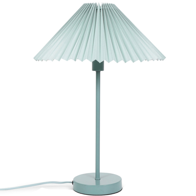 ValueLights Akira Blue Pleated Shade LED Table Lamp - image 1
