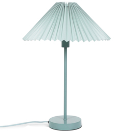 ValueLights Akira Blue Pleated Shade LED Table Lamp