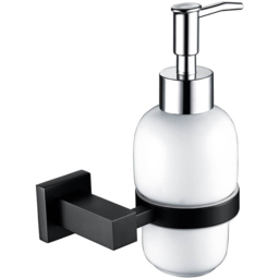 Nes Home Square Matte Black Soap Dispenser - thumbnail 1