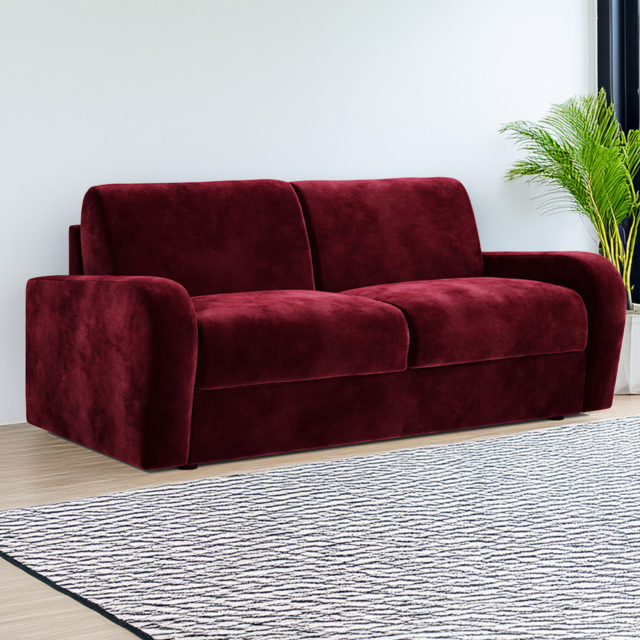Jay-Be Deco 3 Seater Luxe Velvet Shiraz Sofa Bed with e-Sprung Mattress - image 1