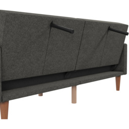Dorel Wimberly 3 Seater Grey Linen Futon - thumbnail 4