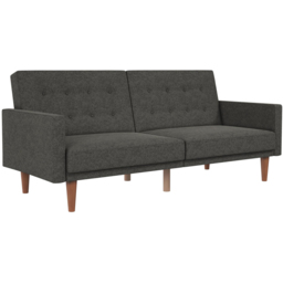 Dorel Wimberly 3 Seater Grey Linen Futon - thumbnail 2
