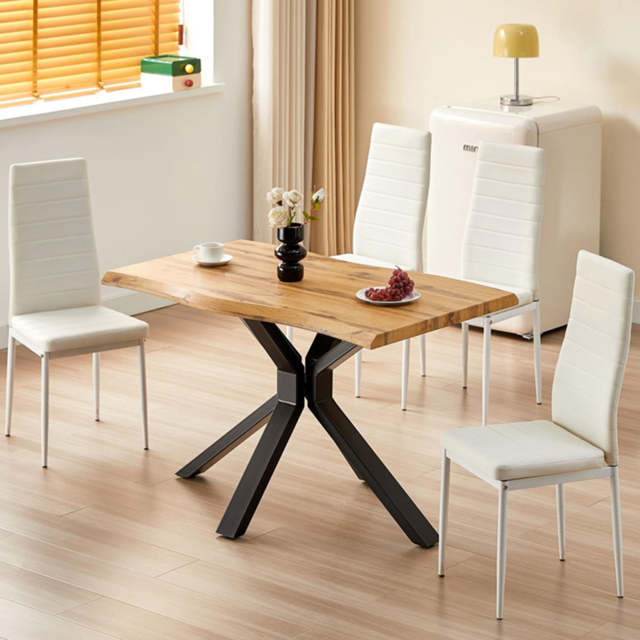 Kosy Koala 4 Seater Wooden Dining Set White - image 1