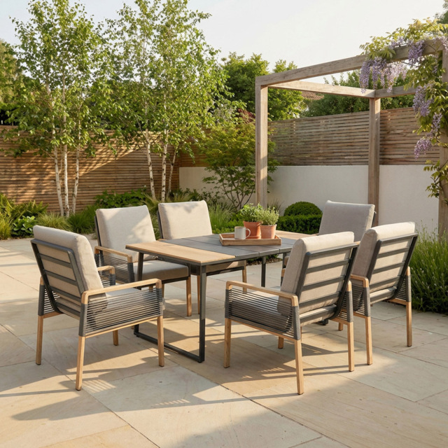Bronte Dining Set Grey - image 1
