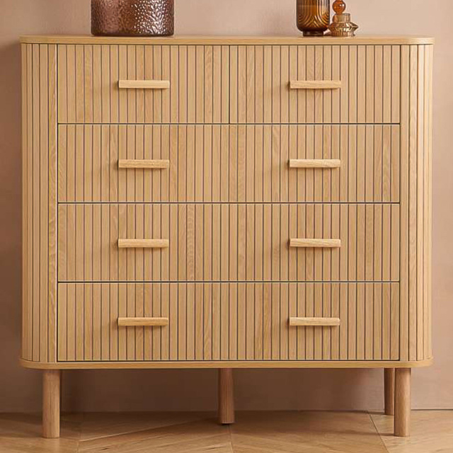 Birlea Axel 5 Drawer Fluted Chest of Drawers - image 1