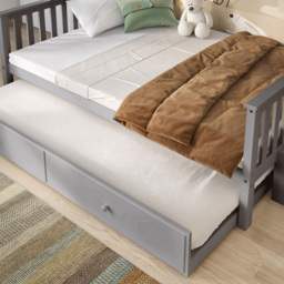 Flair Tag Grey Staircase Bunk Bed with Trundle - thumbnail 2