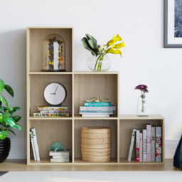 Vida Designs Durham 6 Oak Cube Staircase Storage Unit - thumbnail 3