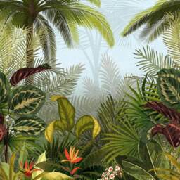 Grandeco Raffia 3 Lane Wall Mural - thumbnail 2