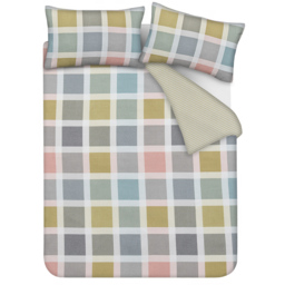 Smart Living Double Crosshatch Check Duvet Set - thumbnail 3