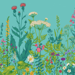 Origin Murals Botanical Fleur Multicolour Wall Mural - thumbnail 2