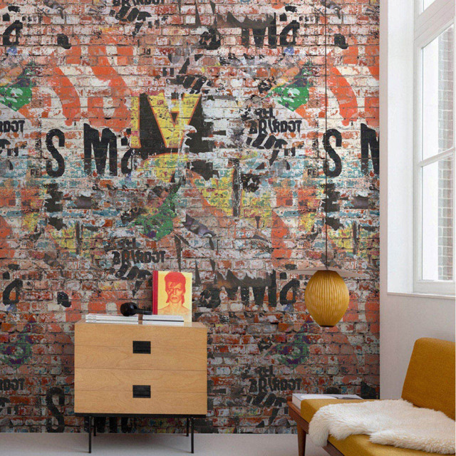 Grandeco Graffiti Wall 3 Lane Wall Mural - image 1