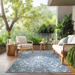 Marrakech Matte Outdoor Rug Blue - thumbnail 2