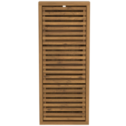 Homebase Flexi Storage Erik Mango Wood Effect 3 Door Slatted Consealed Shoe Cabinet - thumbnail 3