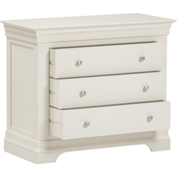 Seconique Bordeaux 3 Drawer Ivory Storage Chest - thumbnail 3
