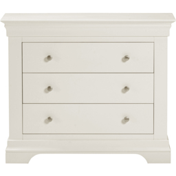 Seconique Bordeaux 3 Drawer Ivory Storage Chest - thumbnail 4