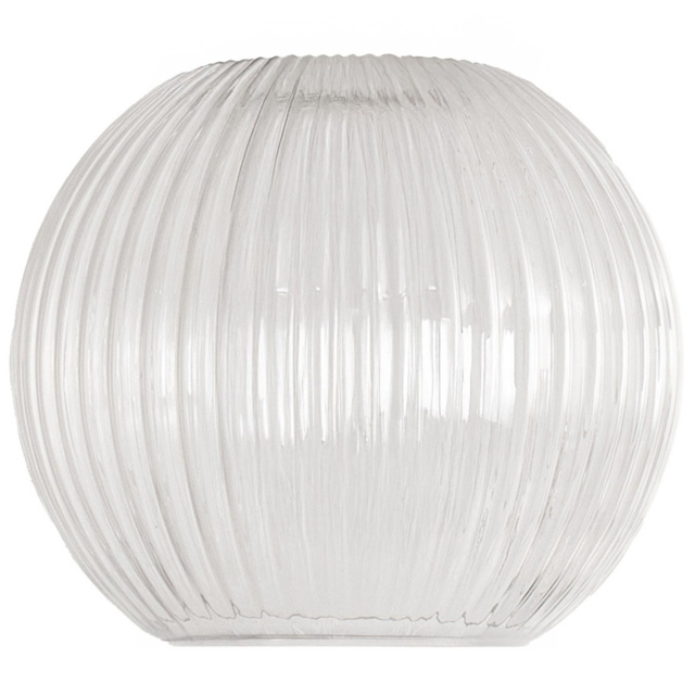 ValueLights Maddison Ribbed Glass Easy Fit Pendant Shade - image 1