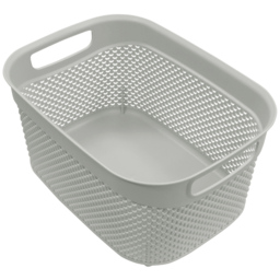 JVL Droplette 9L Ice Grey Storage Basket