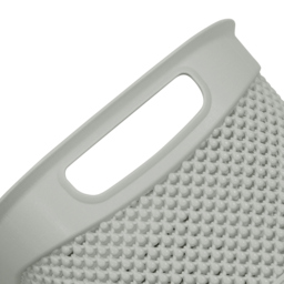 JVL Droplette 9L Ice Grey Storage Basket - thumbnail 4