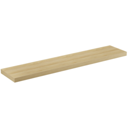 Homebase 120cm 2 Pack Light Oak Effect Floating Shelf - thumbnail 4