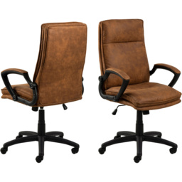 Florence Brad Brown Swivel Chair - thumbnail 4