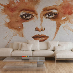 A.S Creation Watercolour Face 1 Digital Mural