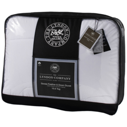 The Lyndon Company King Size Natural Goose Feather and Down Duvet 10.5 Tog