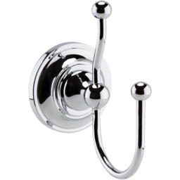 nuie Ceramics Accessories Chrome Double Robe Hook