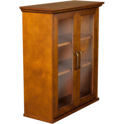 Teamson Home Avery Oil Oak 2 Door Removable Wall Cabinet - thumbnail 3