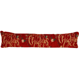 Noel Square Multicolour Floral Merry Xmas Draught Excluder