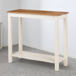 Julian Bowen Coxmoor Ivory and Oak Console Table