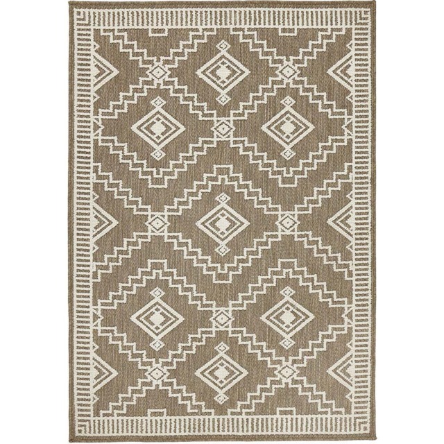 Origins Atlas Diamond Coffee Rug 200 x 290cm - image 1