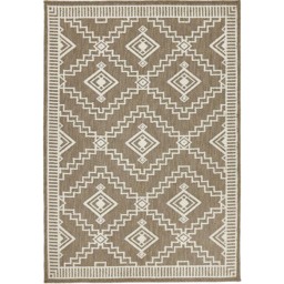 Origins Atlas Diamond Coffee Rug 200 x 290cm - thumbnail 1