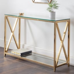 Julian Bowen Miami Gold Console Table