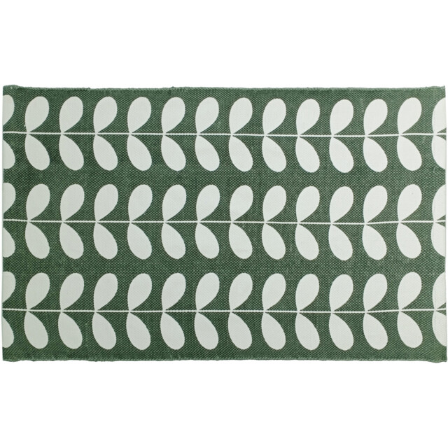 Art Deco Leaf Olive Rug