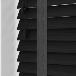 Caecus Black Faux Wood Tape Venetian Blind 150 x 120cm