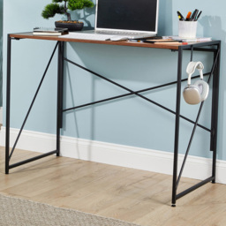 Home Source Brampton Dark Oak Folding Computer Desk