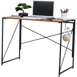 Home Source Brampton Dark Oak Folding Computer Desk - thumbnail 3