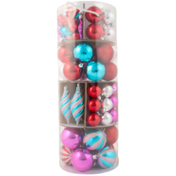 Jingle Bell Boogie Multicolour Bauble 100 Pack - thumbnail 1
