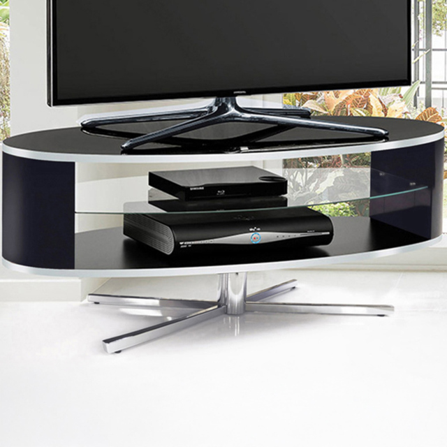 MDA Designs Orbit 2 Shelf Black TV Unit - image 1