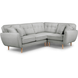 Opry Faro 4 Seater Button Back Ashen Corner Sofa - thumbnail 2